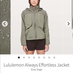 Lululemon Always Effortless Jacket 2 Grey Sage
